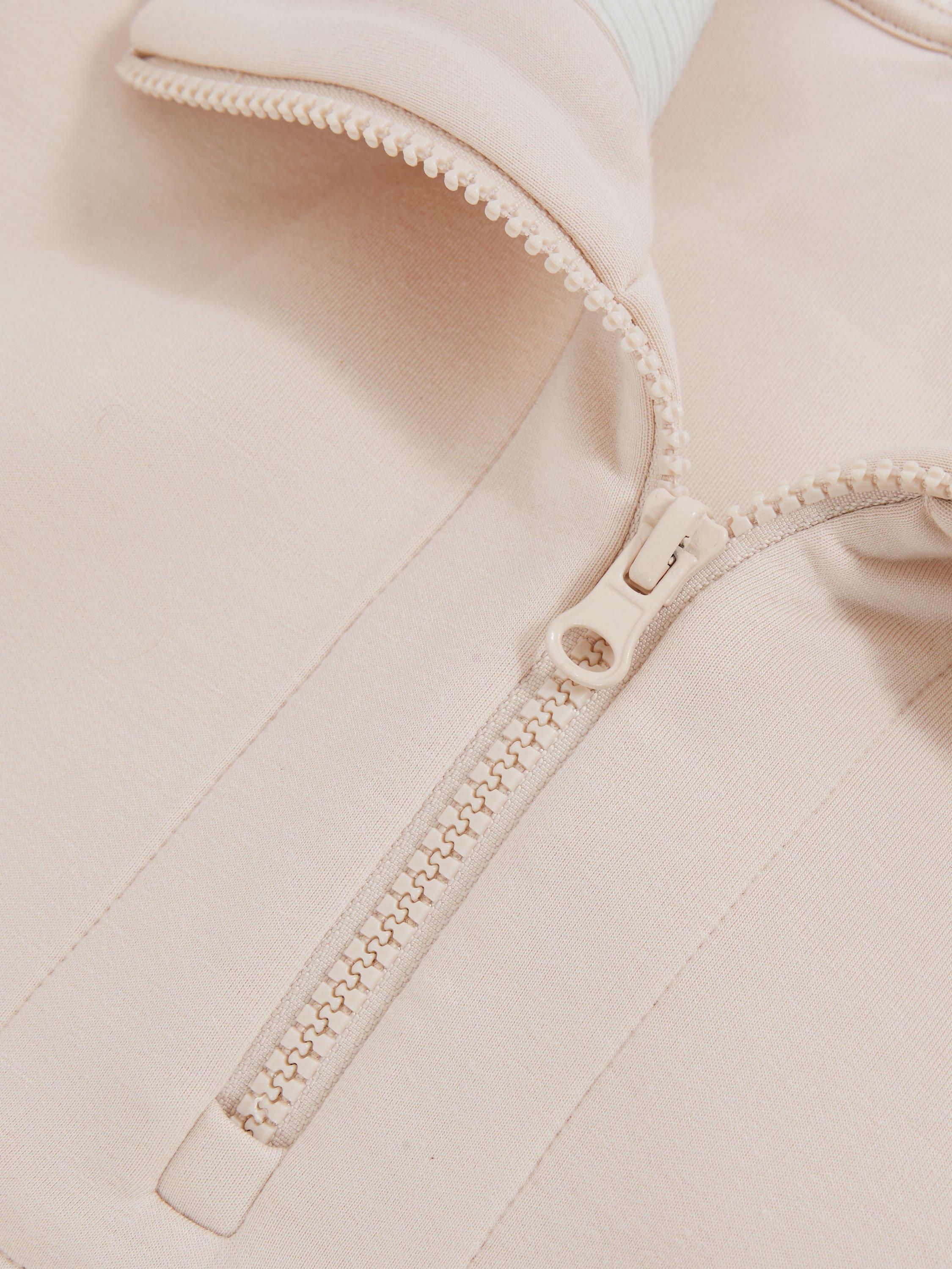 Product image 3 of 5, which shows Reiss Kids' Laney Half Zip Sweatshirt, Neutral, 3-4 years