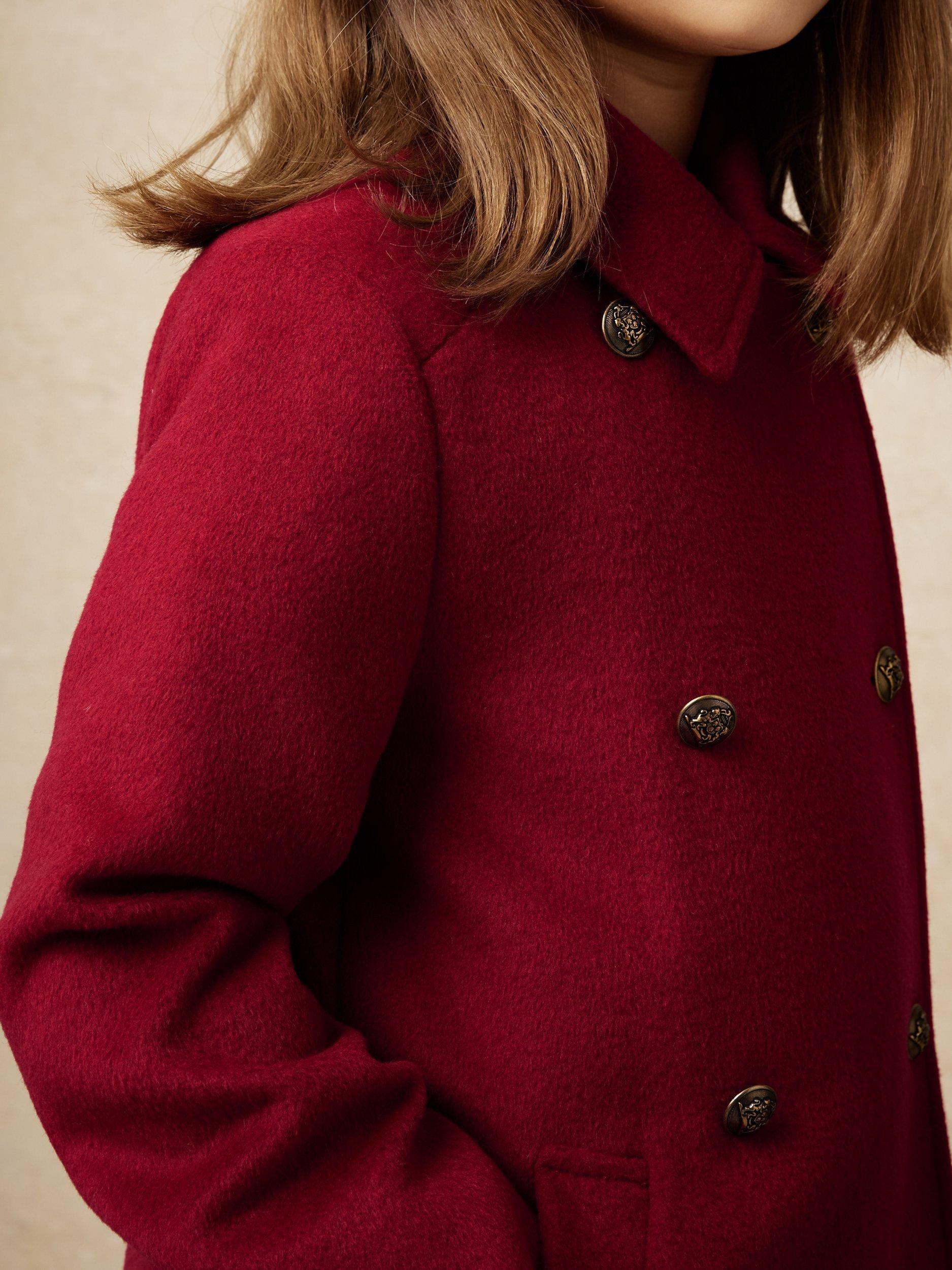 Product image 2 of 4, which shows Reiss Mabel Coat, Red, 3-4 years