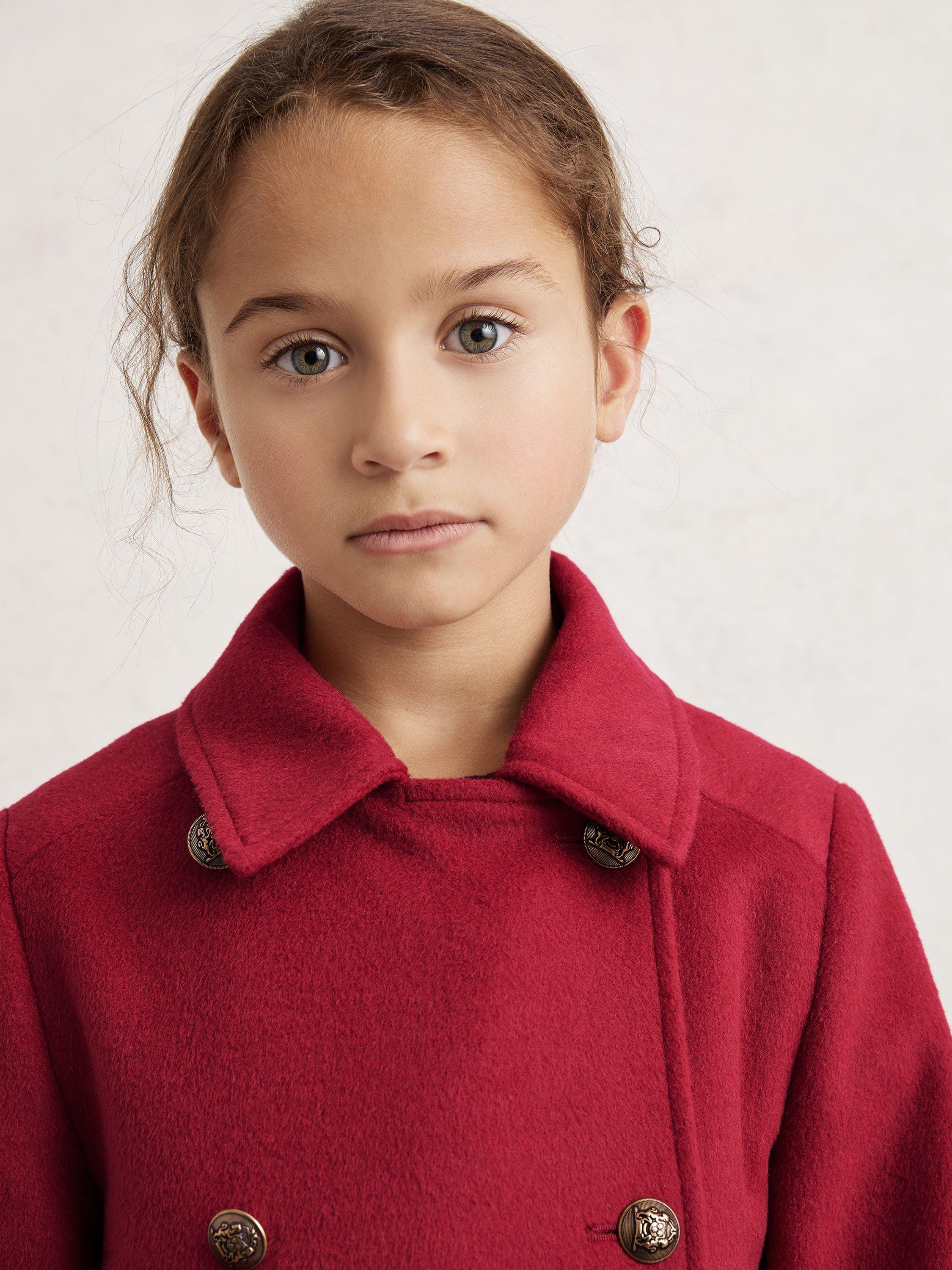 Product image 3 of 4, which shows Reiss Mabel Coat, Red, 3-4 years