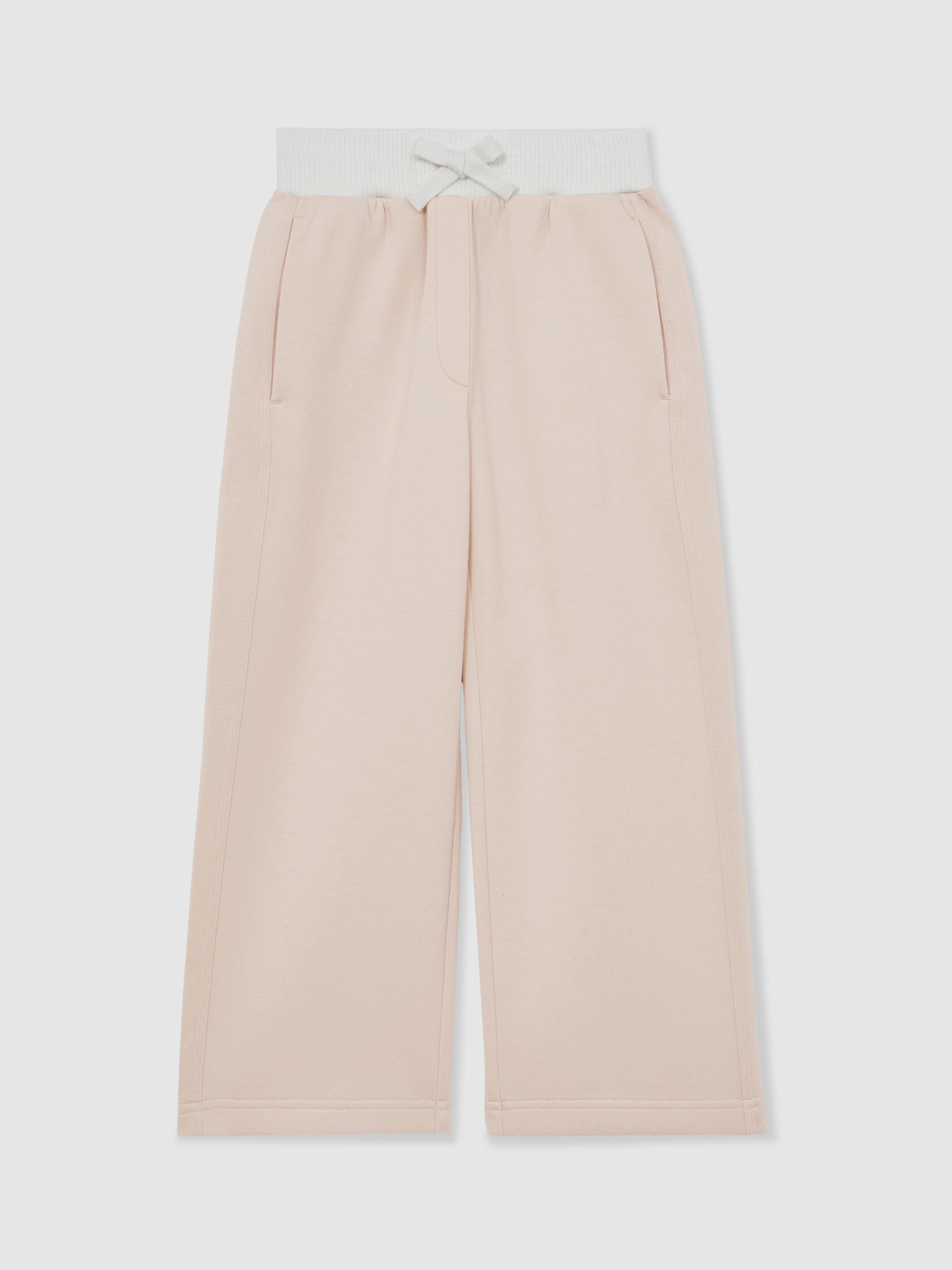 Product image 2 of 4, which shows Reiss Kids' Laney Joggers, Neutral, 3-4 years