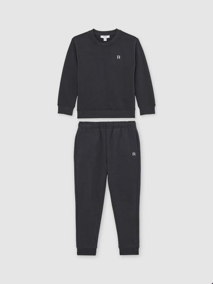 Reiss Kids' Avery Sweatshirt and Joggers Set, Navy