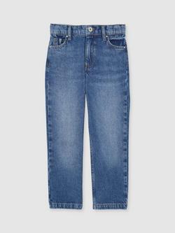 Reiss Kids' Ronnie Denim Jeans, Mid Blue - view 2, Mid Blue