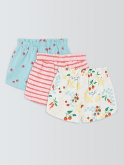 John Lewis Baby Shorts, Pack of 3, Multi - view 2, Multi