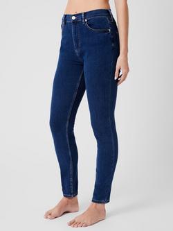 French Connection Cotton Blend Skinny Jeans, Mid Wash