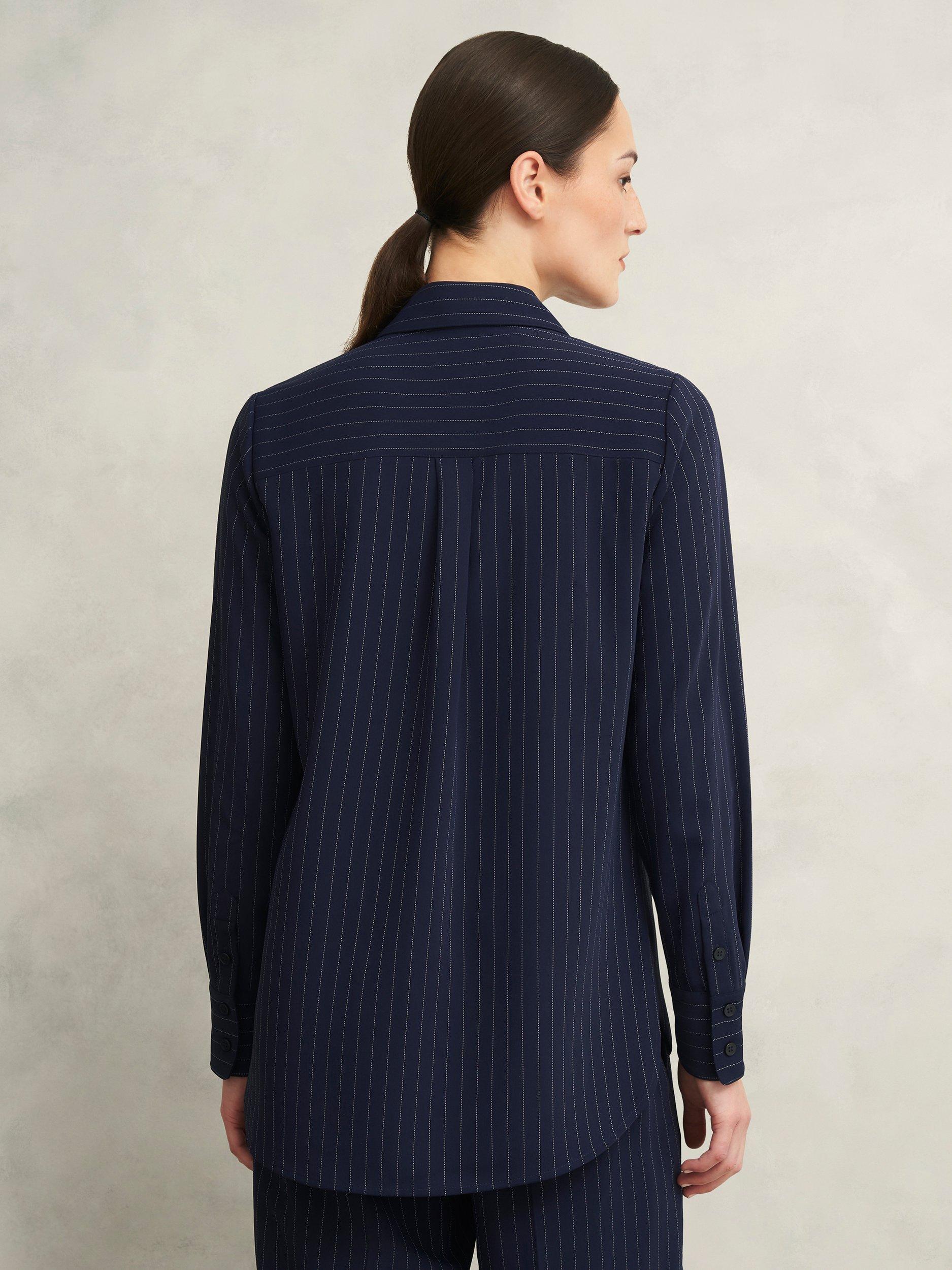 Product image 2 of 6, which shows Hobbs Hadley Shirt, Midnight Ivory, 10