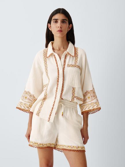 John Lewis Ophelia Co-ord, Ivory, Ivory