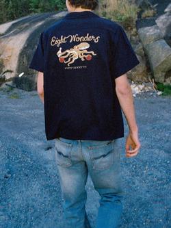 Nudie Jeans Arthur Bowling Shirt - view 2, Navy