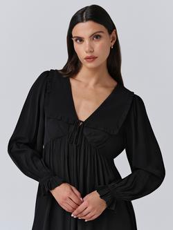 Ghost Bianca Ruffle Mini Dress - view 2, Black