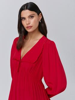 Ghost Bianca Ruffle Mini Dress - view 2, Red