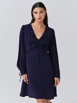 Ghost Billie Frill Mini Dress - view 2, Navy