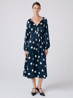 Ghost Emlyn Dress, Navy