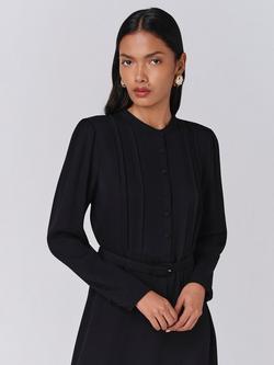 Ghost Freya Shirt Midi Dress - view 2, Black