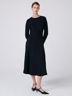 Ghost Kiara A Line Midi Dress, Black