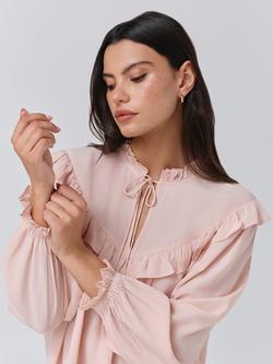 Ghost Talia Frill Blouse - view 2, Pink