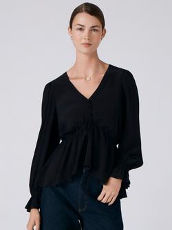 Ghost Tabitha Ruffle Top, Black