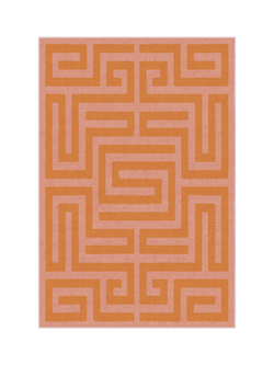 Ruggable Maze Rug, Pink/Orange, Pink/Orange