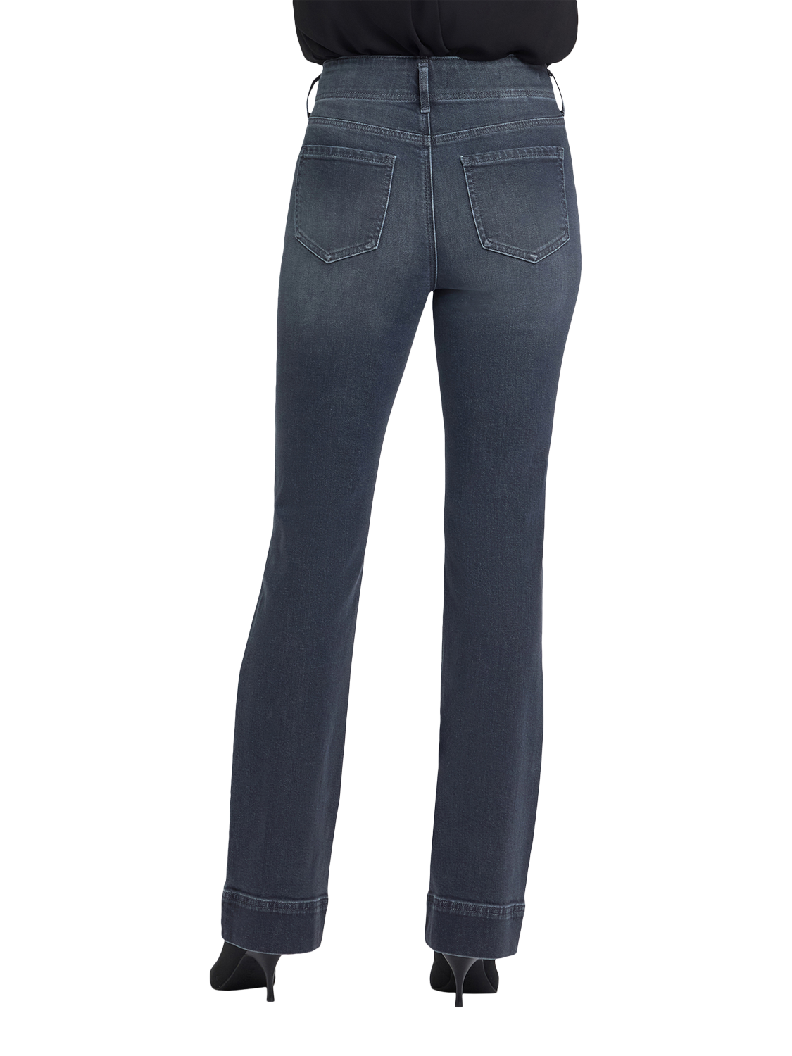 Product image 2 of 5, which shows NYDJ Barbara High Rise Bootcut Jeans, Graphite Hill, 4