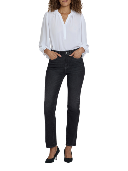 NYDJ Marilyn High Rise Straight Jeans, Paris Lights