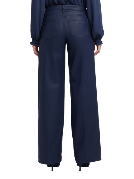 NYDJ Teresa Coated Wide Leg Jeans, Starless Sky - view 2, Starless Sky