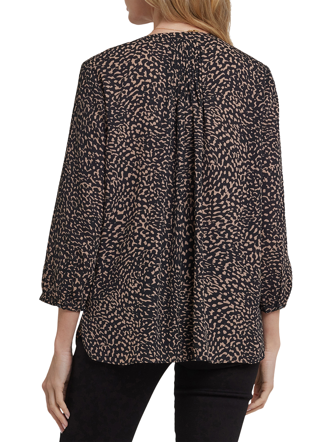 Product image 2 of 5, which shows NYDJ Pintuck Blouse, Camille La Vie, XS