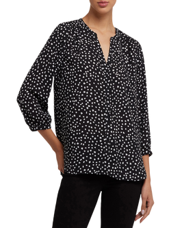 NYDJ Pintuck Blouse, Francoise Dots