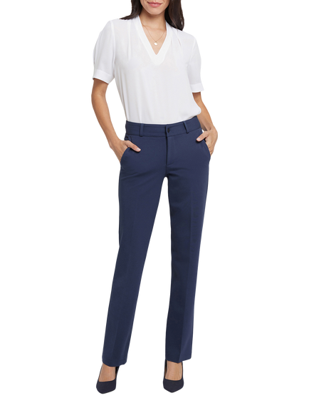 NYDJ Sculpt-Her™ Classic Straight Trousers, Oxford Navy