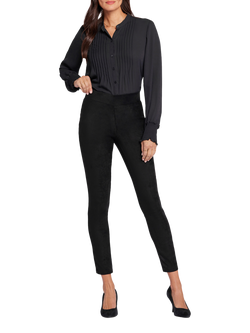 NYDJ Essential Leggings In Stretch Faux Suede, Black