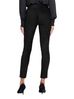 NYDJ Essential Leggings In Stretch Faux Suede - view 2, Black