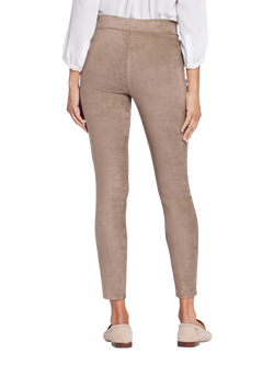 NYDJ Essential Leggings In Stretch Faux Suede - view 2, Saddlewood