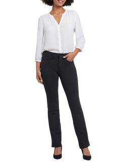 NYDJ Marilyn Sculpt-Her™ Ponte Knit Trousers, Charcoal Heather