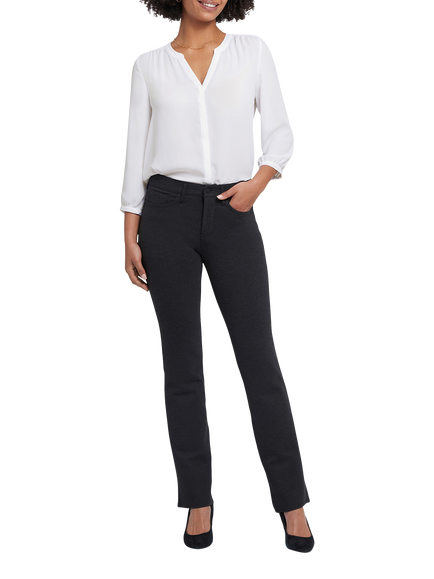 NYDJ Marilyn Sculpt-Her™ Ponte Knit Trousers, Charcoal Heather