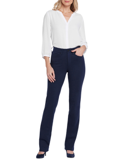 NYDJ Marilyn Sculpt-Her™ Ponte Knit Trousers, Oxford Navy