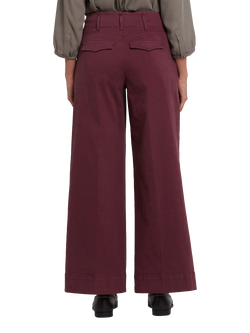 NYDJ Mona Wide Leg Trouser Jeans - view 2, Sienna Red