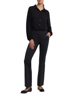 NYDJ Pull-On Flared Trousers Sculpt-Her™ Collection, Charcoal Heather
