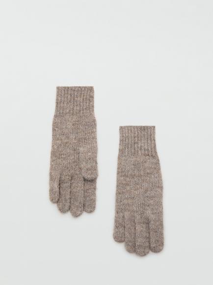 Mango Mohi Knitted Gloves, Brown