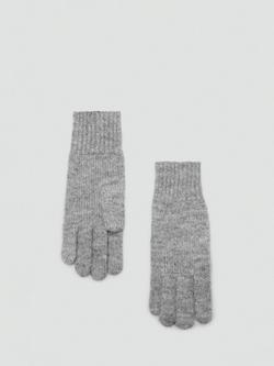 Mango Mohi Knitted Gloves, Grey