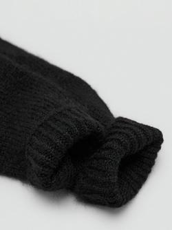 Mango Mohi Knitted Gloves - view 2, Black