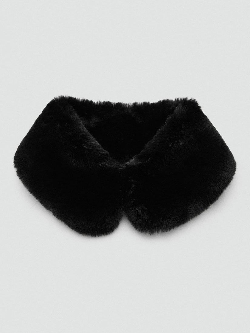 Mango Collard Faux Fur Scarf