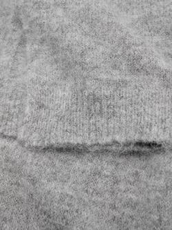 Mango Mohi Knitted Scarf - view 2, Medium Grey