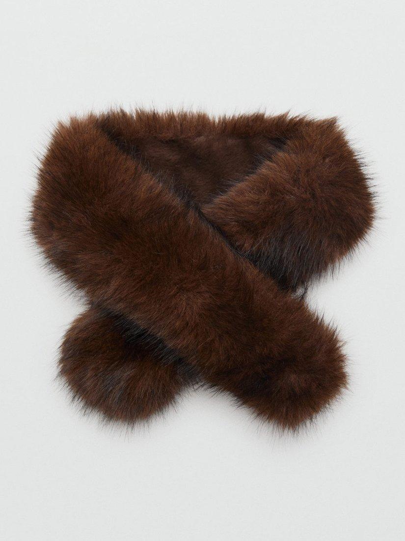 Mango Faux Fur Scarf