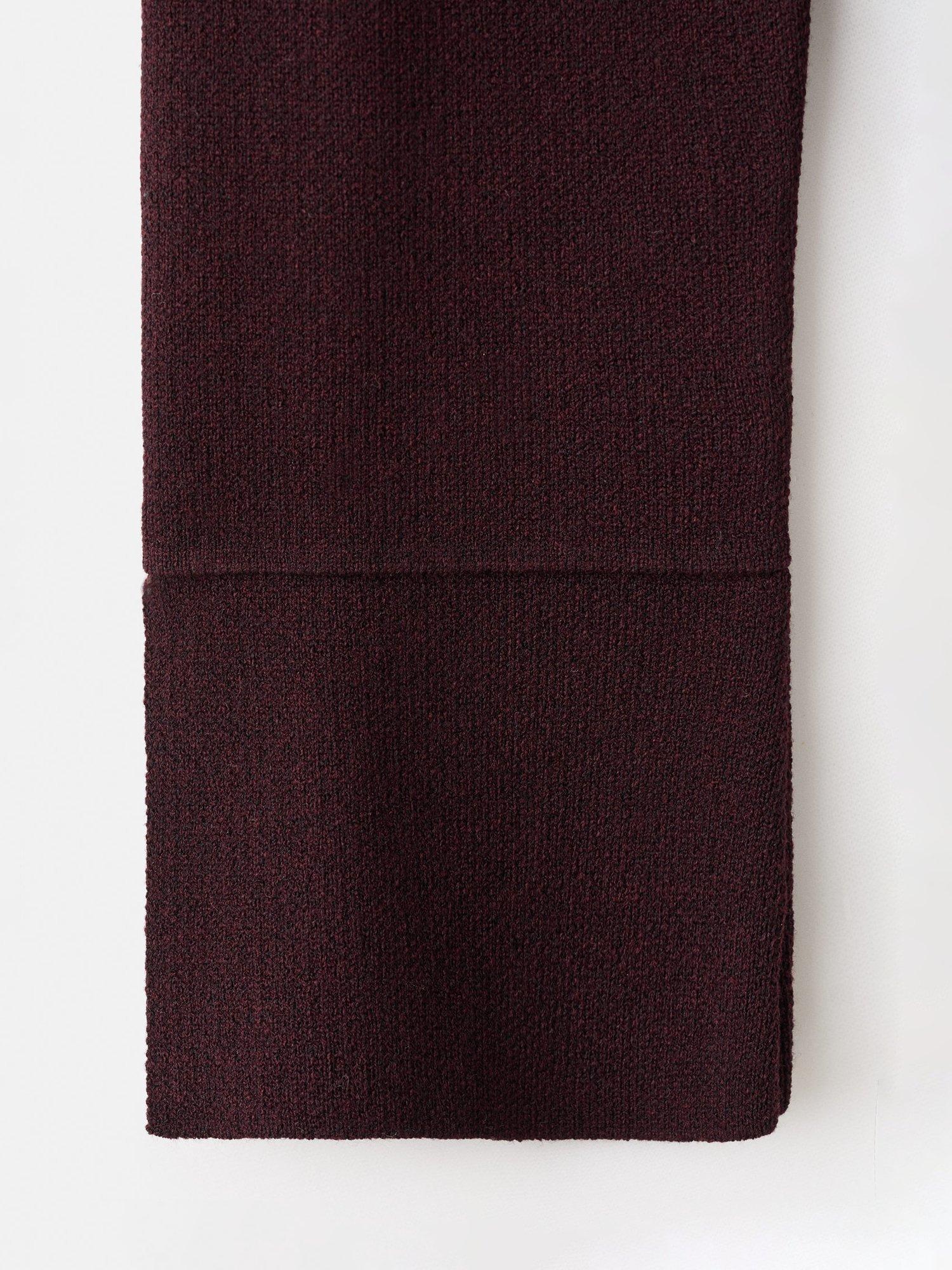 Product image 5 of 8, which shows Mango Albert Fine Knit Cardigan, Dark Red, S