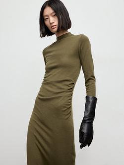 Mango Brat Midi Dress - view 2, Beige/Khaki