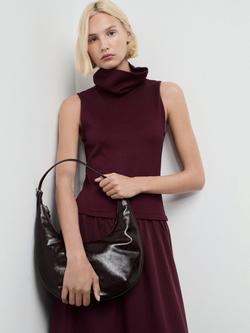 Mango Ginebra Sleevless Midi Dress, Dark Red - view 2, Dark Red