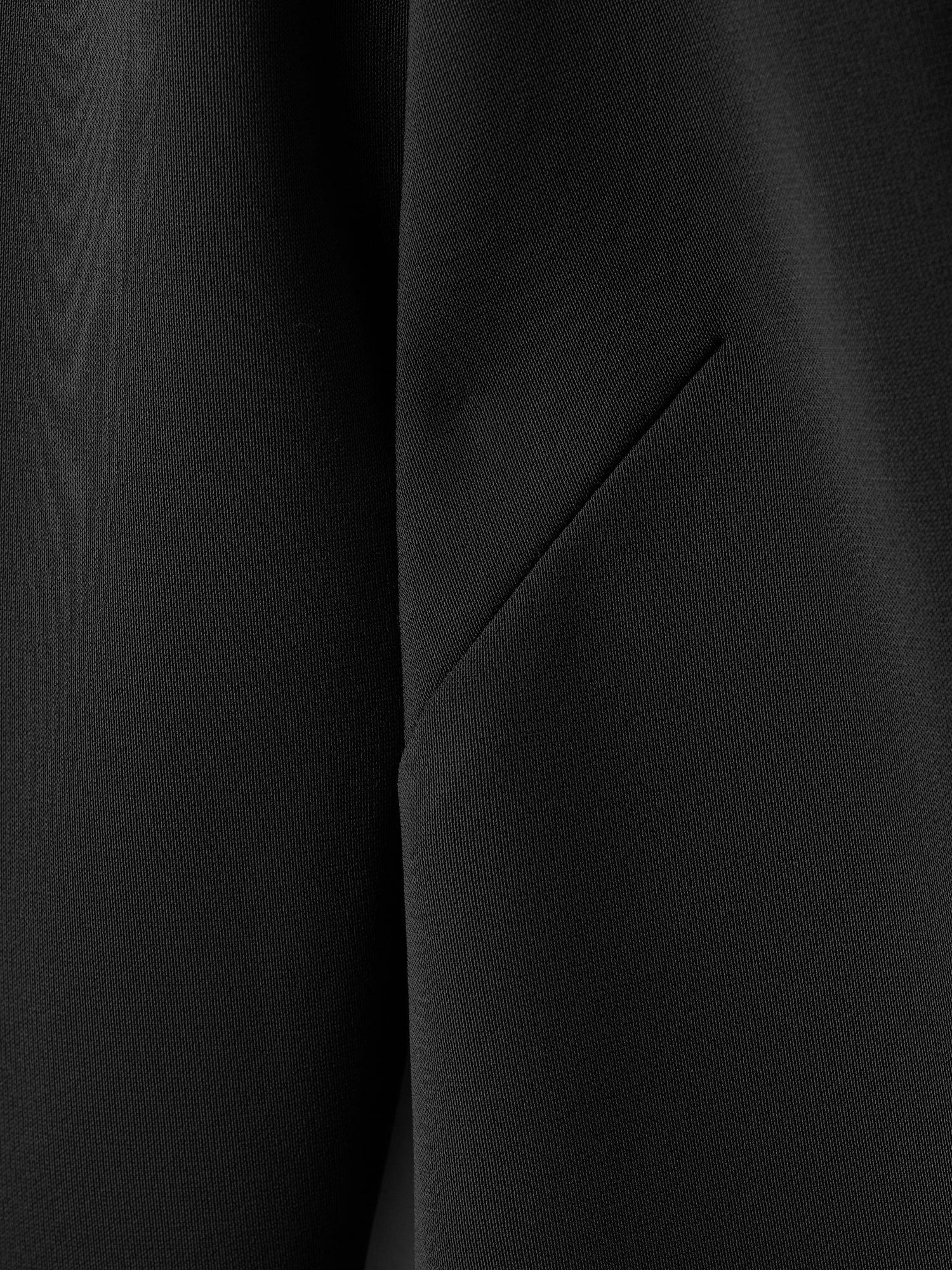 Product image 5 of 6, which shows Mango Natan Drape Neck Mini Dress, Black, 8