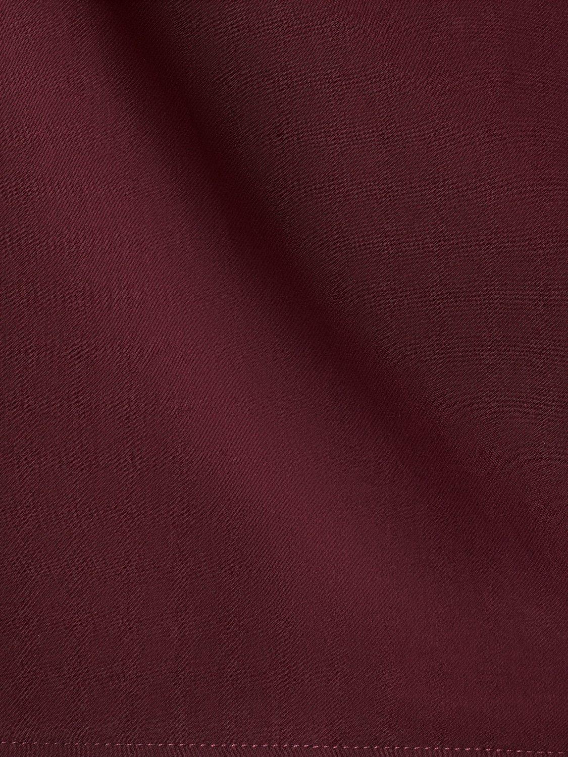 Product image 5 of 9, which shows Mango Saha Ruched Mini Dress, Dark Red, 12