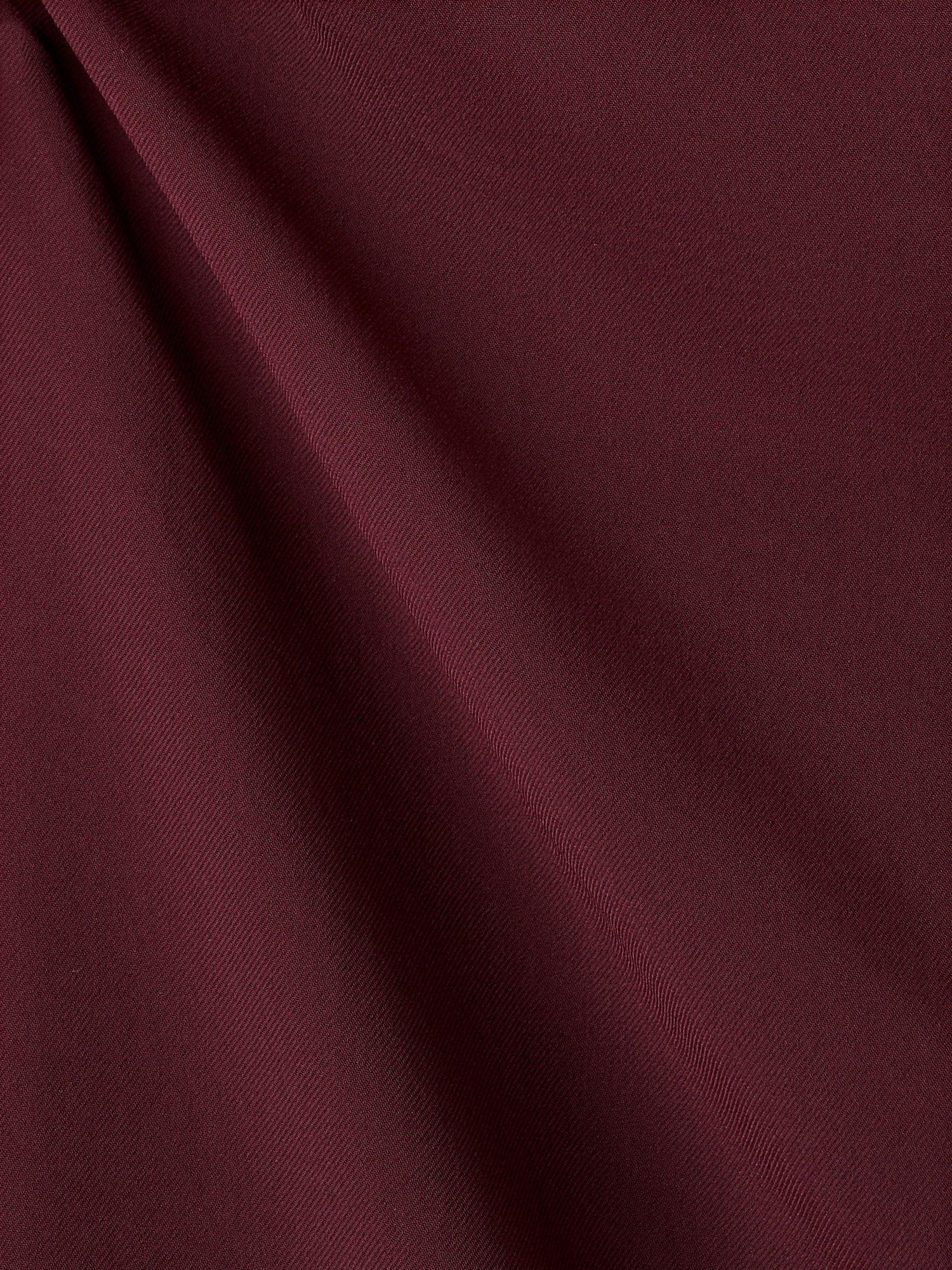 Product image 9 of 9, which shows Mango Saha Ruched Mini Dress, Dark Red, 12