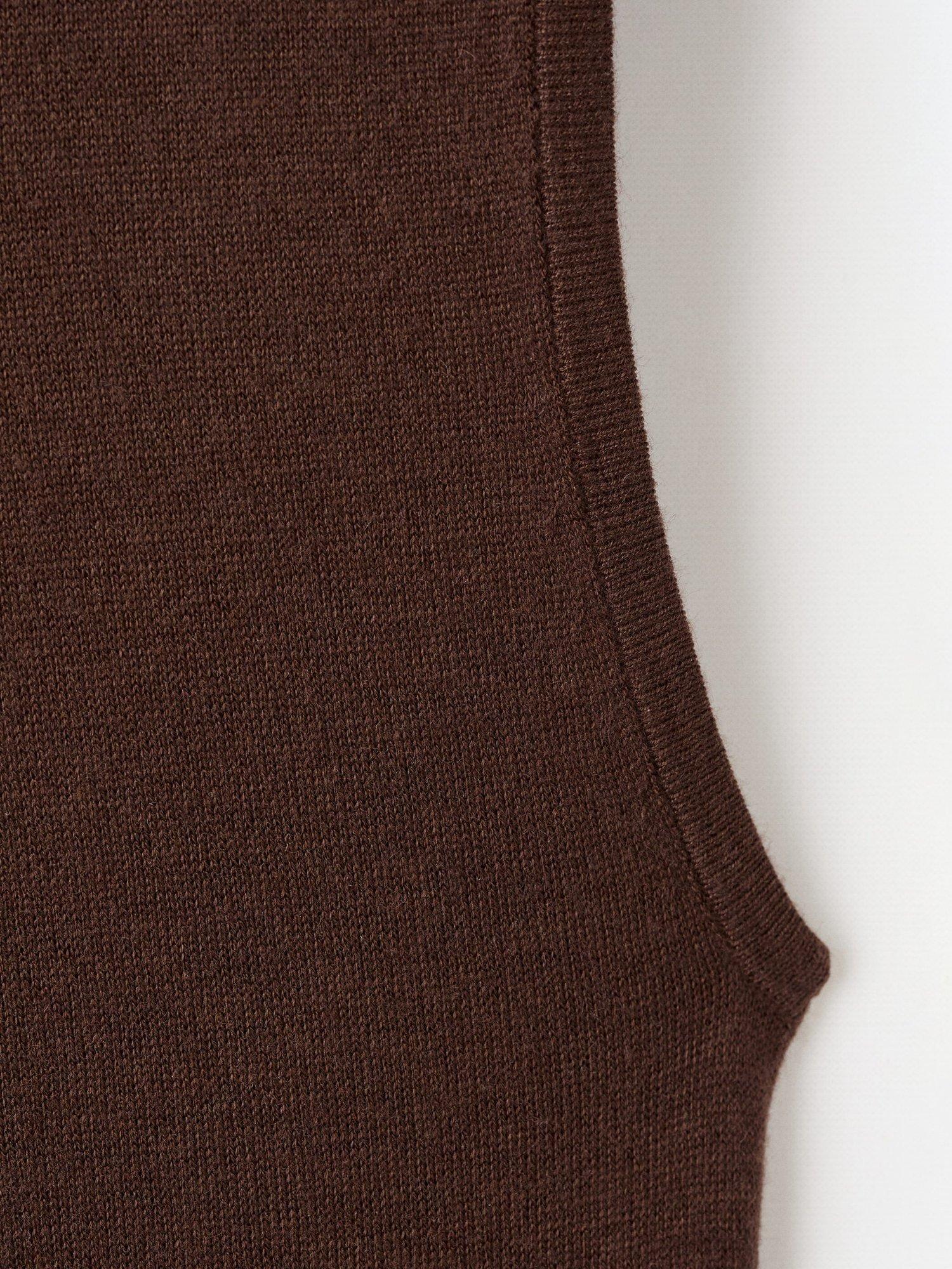 Product image 9 of 9, which shows Mango Trufa High Neck Maxi Dress, Dark Brown, 10