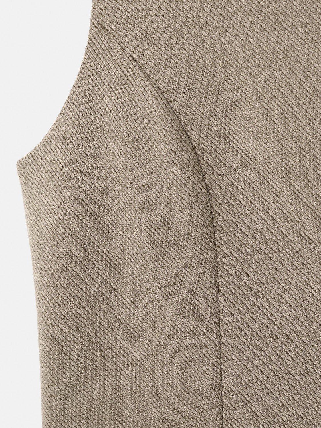Product image 5 of 6, which shows Mango Luca Tailored Waistcoat, Brown, L