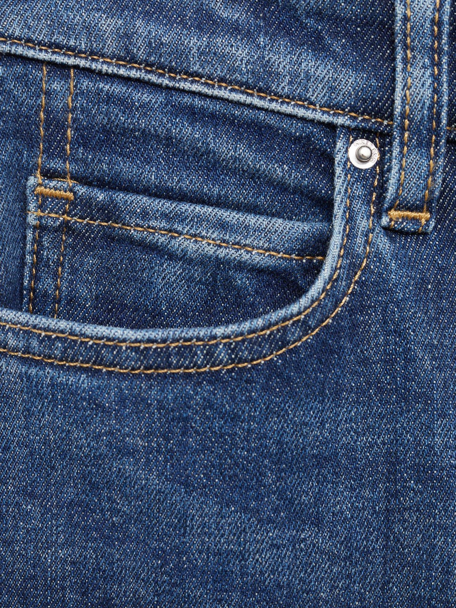Product image 5 of 8, which shows Mango Sia Mid Rise Skinny Jeans, Open Blue, 10
