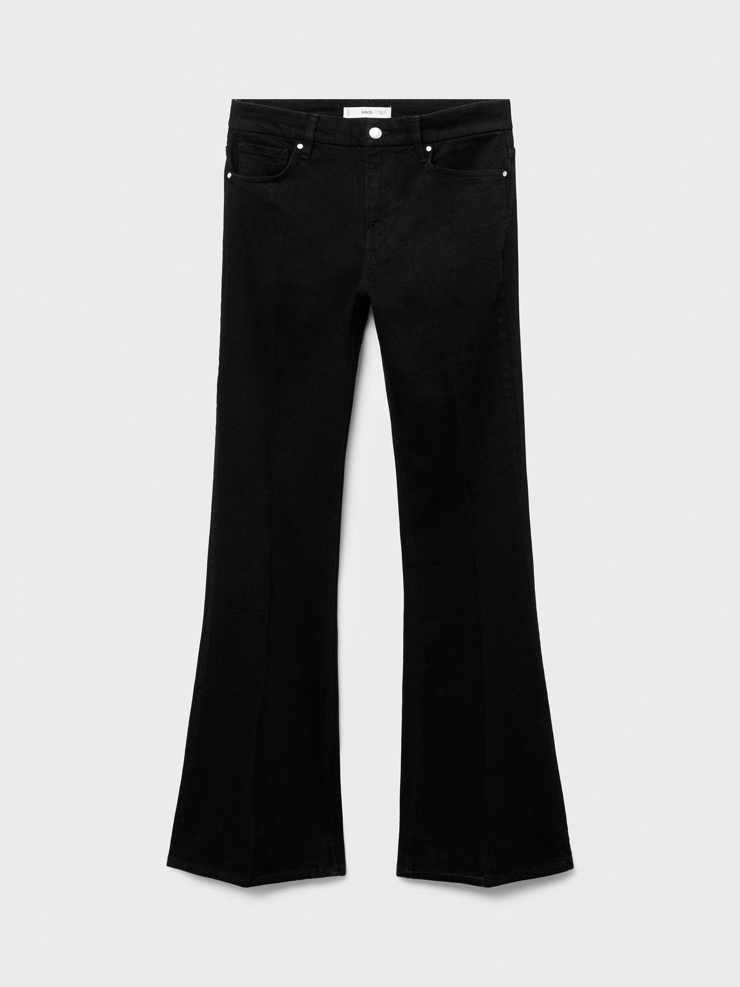 Product image 3 of 7, which shows Mango Violeta High Rise Flared Jeans, Open Grey, 10